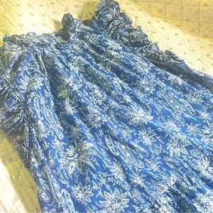 blue and white ann taylor